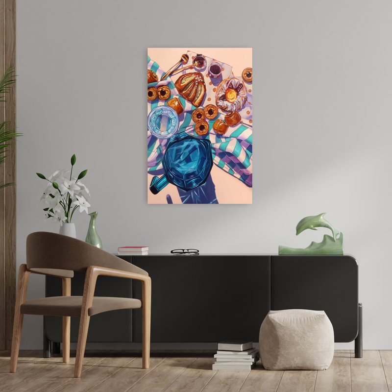 Art contemporain abstrait ensoleillé, H 36 po x l 24 po