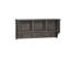 RiverRidge Woodbury Entryway Wall Coat Rack Storage with Hooks and Open Cubby Shelves for Hallway - Weathered Woodgrain