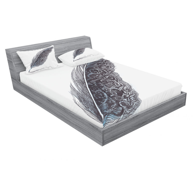 Microfiber Sheet Set, Queen Sheet Set with Fitted Sheet