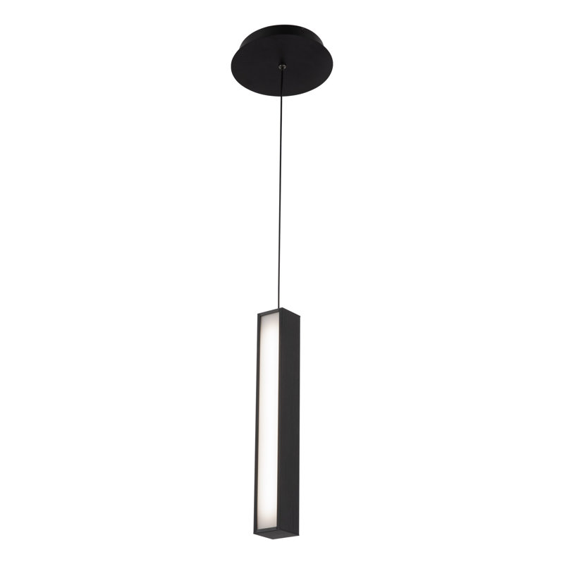 Chaos 1 - Light LED Pendant, Black, 14" H x 5.5" W x 5.5" D