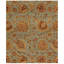 Tapis beige / brun / vert noué à la main de haute qualité