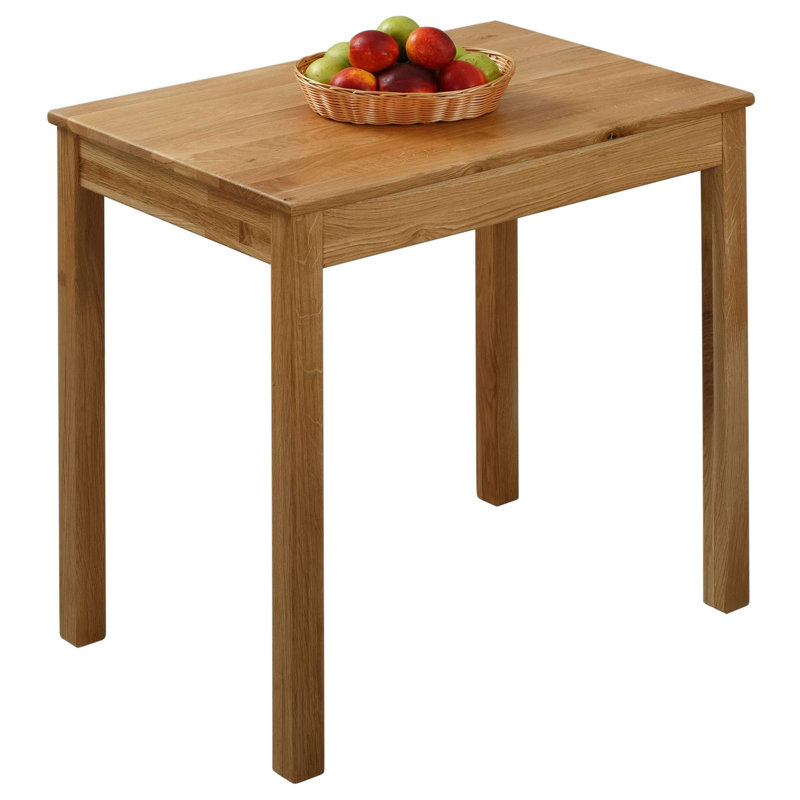 Juliana solid wood dining table, Heart Oak, H75 x L75 x W50cm