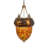 22" Wide Acorn & Oak Leaf Inverted Pendant