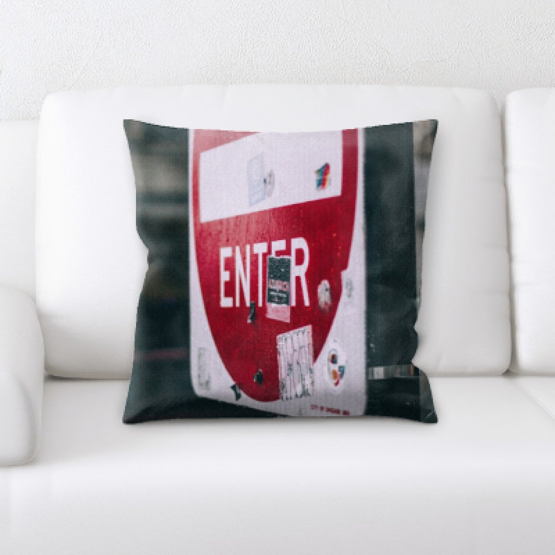Microsuede Throw Pillow