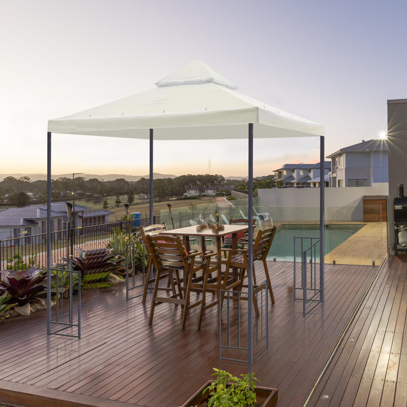 Couvercle de remplacement UV30 + pour abri de jardin à 2 niveaux 8 x 8 pi Yescom, Blanc