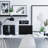 Digital Resin Electric Tabletop Clock White