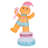 6FT Lighted Macaron Inflatable Rotating Gingerbread Man Decor