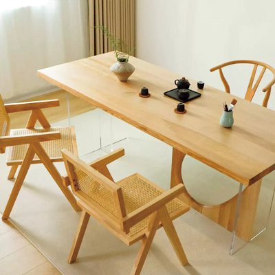 Table de comptines élégante en bois massif