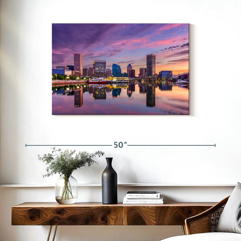 Kavia Baltimore Skyline, H 24 po x l 36 po