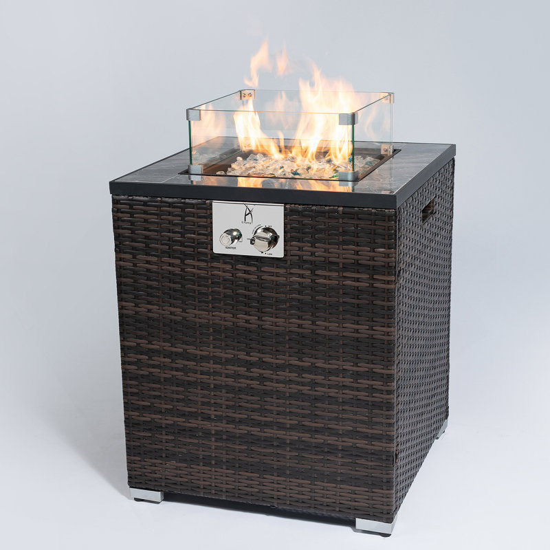 Modern Outdoor Fire Pit Column