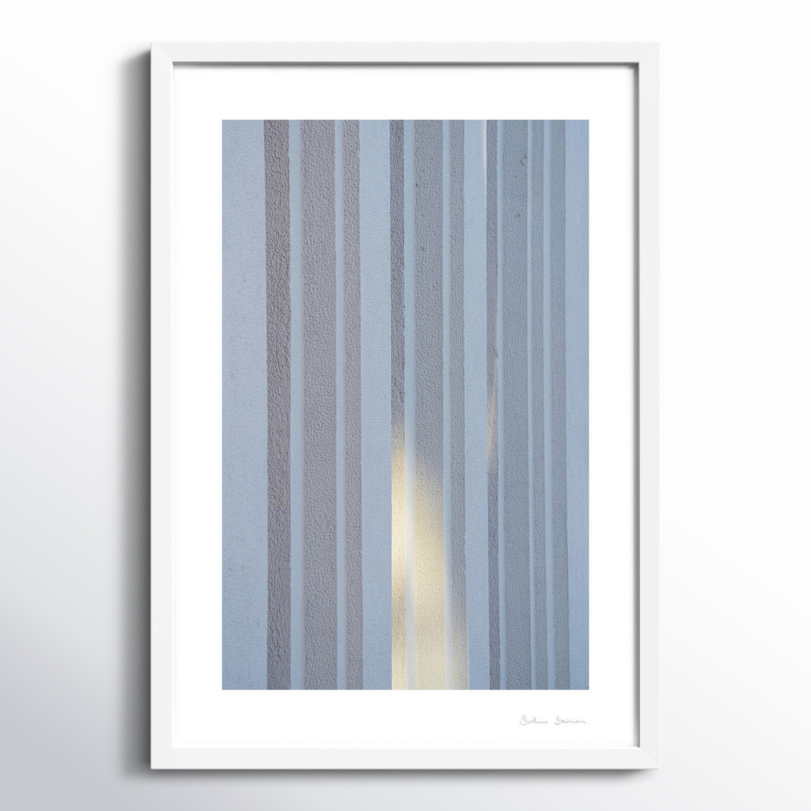 Ludvig "Sun and Concrete 2" Photo Print, White, 20" H x 14" W x 1.25" D