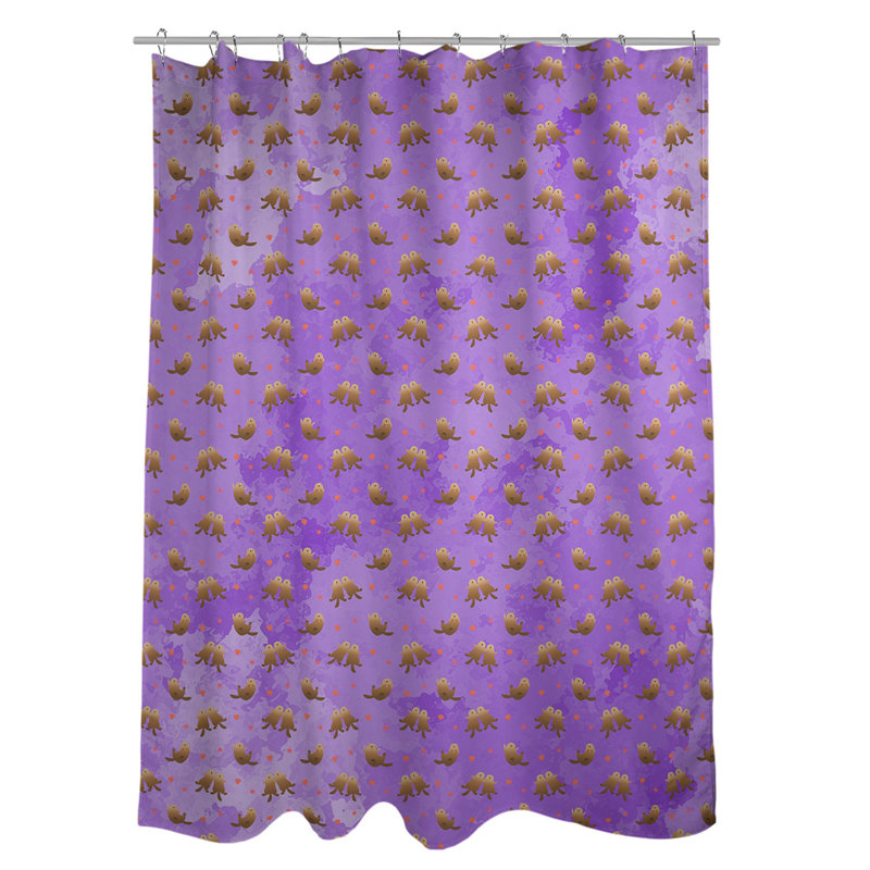 Rideau simple sower katelyn elizabeth sea panneaux, Mauve
