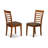 7 Piece Kitchen Table & Chairs Set Consist of an Oval Dining Table with Butterfly Leaf and 6 Linen Fabric Dining Room Chairs, 42x60 Inch, Saddle Brown