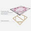 Couronne de fleurs roses sur toile-169230207