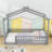 Vonie Wood Daybed with Roof and Slats-656567932-656634594