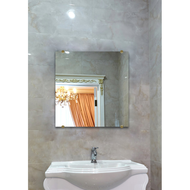 Cheston Flat Wall Mirror, 12'' x 12''