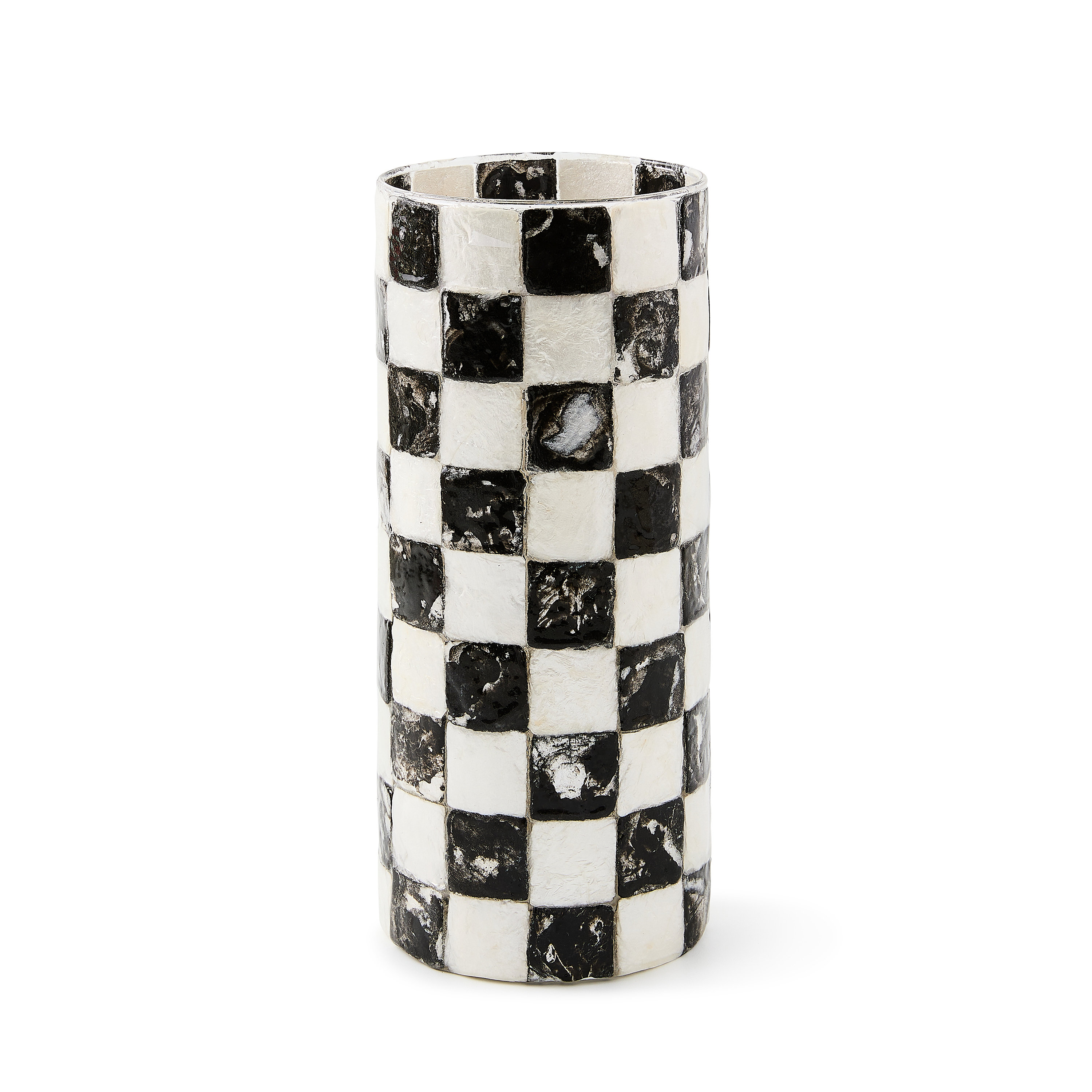 MacKenzie-Childs Check Capiz Vase | Perigold