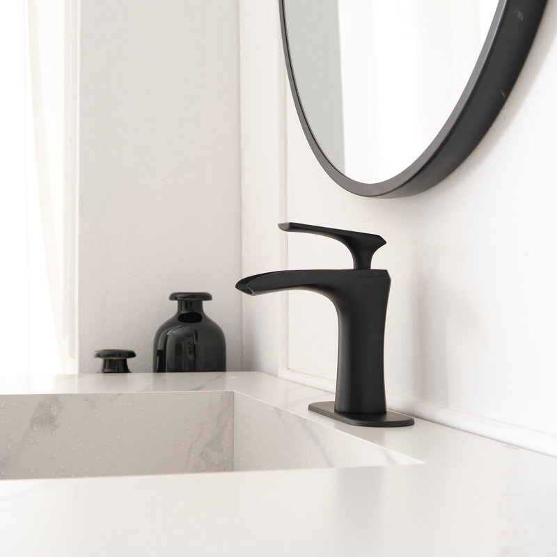 Waterfall Single Hole Single-Handle Low-Arc Bathroom Faucet