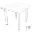 Jiali Square 4 - Person 79.5Cm L Outdoor Dining Table-1901032715