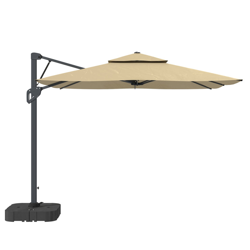 Parasol en porte-à-faux Angelia, Taupe