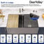 Évier de cuisine à double cuve avec station d'évier, grille à découper et égouttoir DeerValley L 33 po x l 20 po-101798383