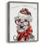 «Have a Fetching Christmas», reproduction encadrée - bois massif-1068859283