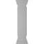 Poteau droit avec poteau, panneau plat et garniture de base (trousse d'installation incluse)-121884207