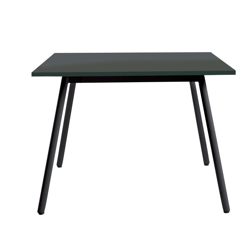 Reef Outdoor Square Teak Dining Table, Anthracite, Nordic Black