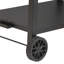 Chariot de salle à manger multifonctionnel pour barbecue avec double tablette, table de préparation pour barbecue portable et plateau en fer durable pour divers besoins de cuisson