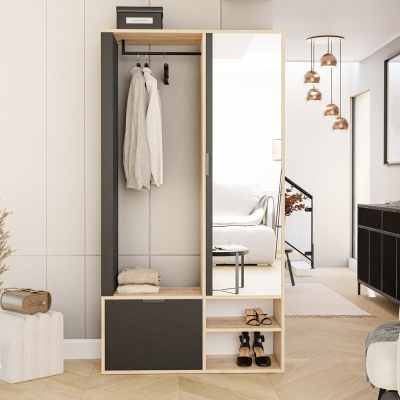 Yes Wardrobe, Black/Brown