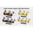 4 - Light Vintage Vanity Light Clear Glass Diamond Shade, Brushed Gold-663143504-663143509-663143508