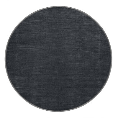 Tapis gris uni lavable à la machine