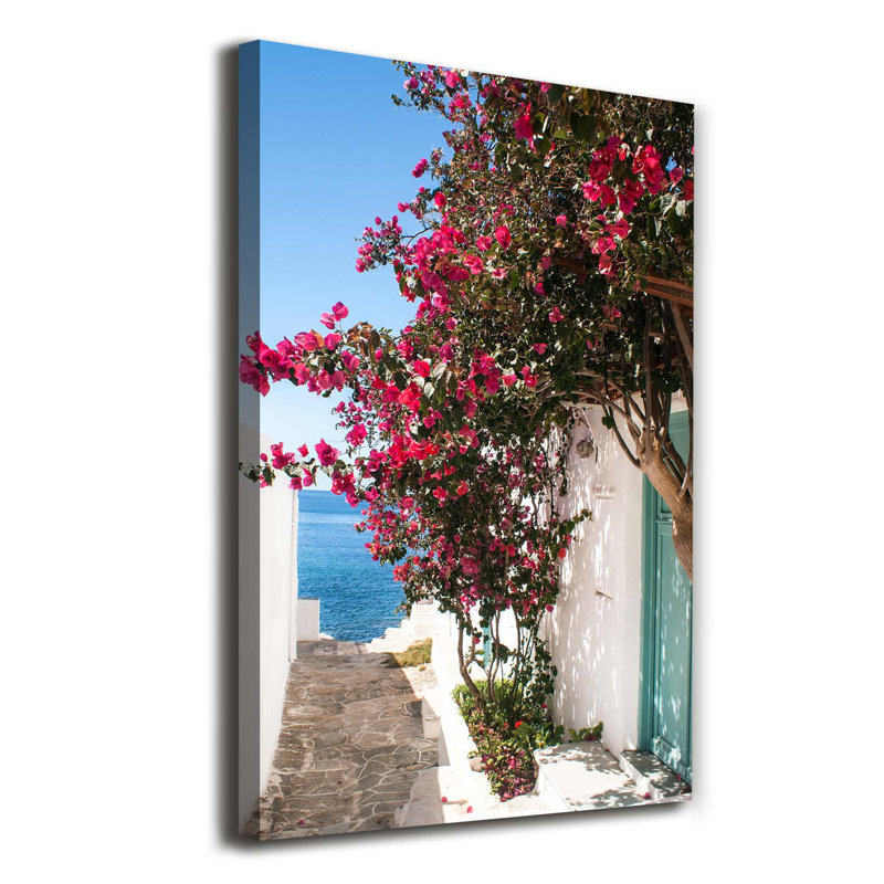 Greek Streets - Wrapped Canvas Print