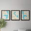 «Mermaid Dream», ensemble de 3 impressions sur toile encadrées-1622538348-1622538349