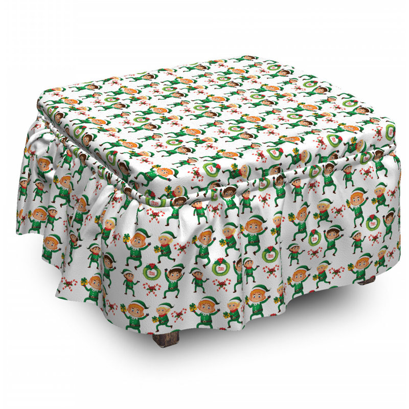 Box Cushion Ottoman Slipcover