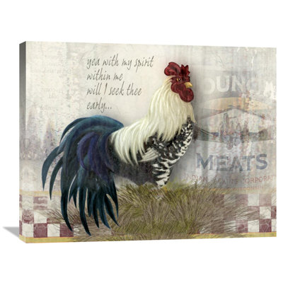 " Checkerboard Rooster " by Alma Lee