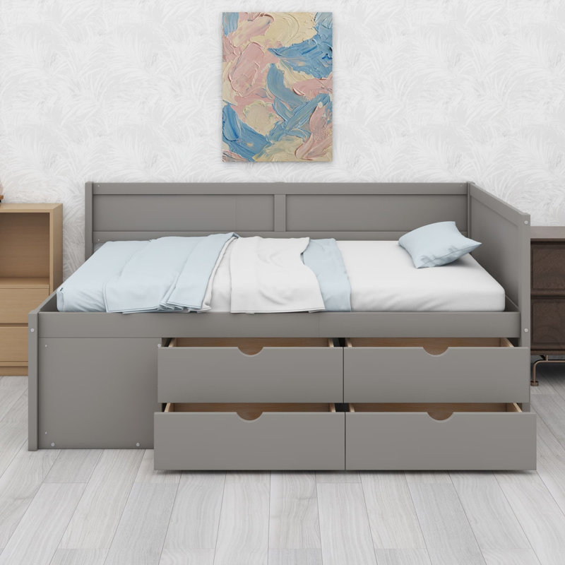 Lit de jour Kinsman, Double, gris
