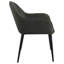 Chaise de salle à manger rembourrée gris anthracite (ensemble de 2)-975545404