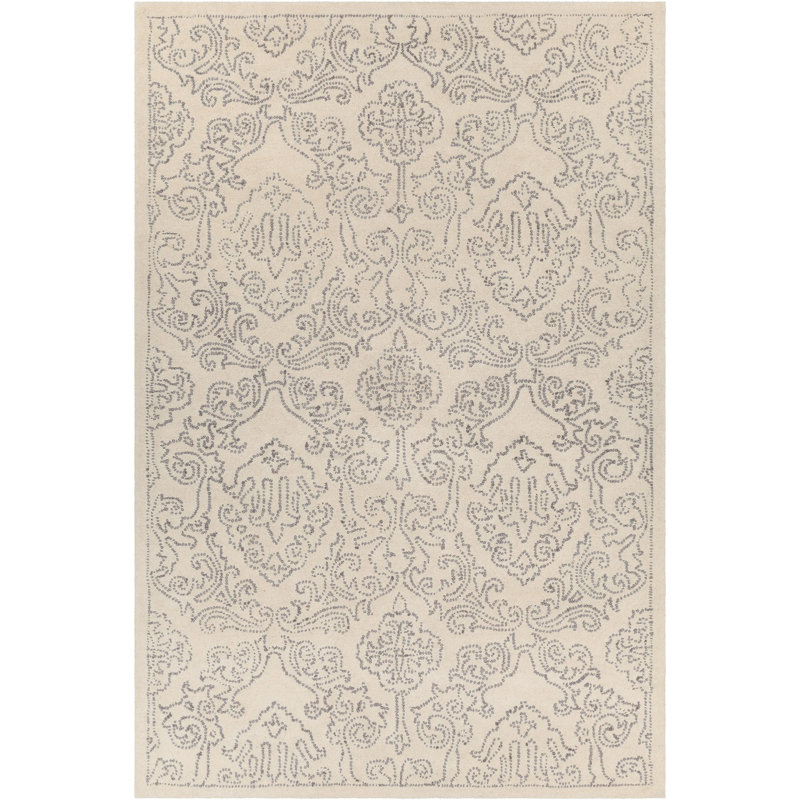 Ivory Elegance Hand-Tufted Wool Rectangular Area Rug