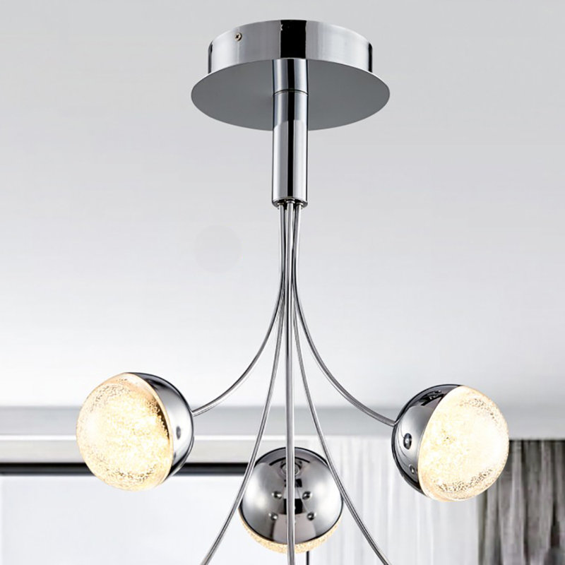 Anakin LED Semi Flush Mount, 70cm H x 63cm W x 63cm D