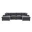 Grand modulaire réversible avec repose-pieds Tondreau Massasoit-237632850