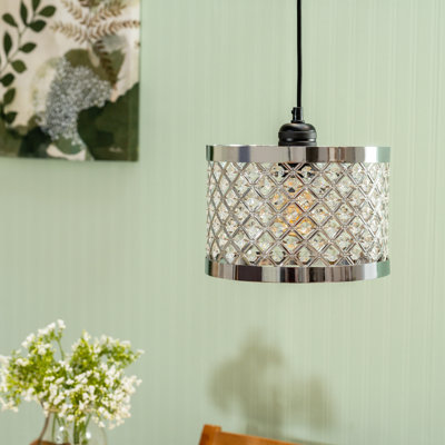 16.5cm H Metal Drum Lamp Shade ( Clip On )