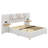 Upholstered Platform Bed With Two Outlets-203853040-203853043