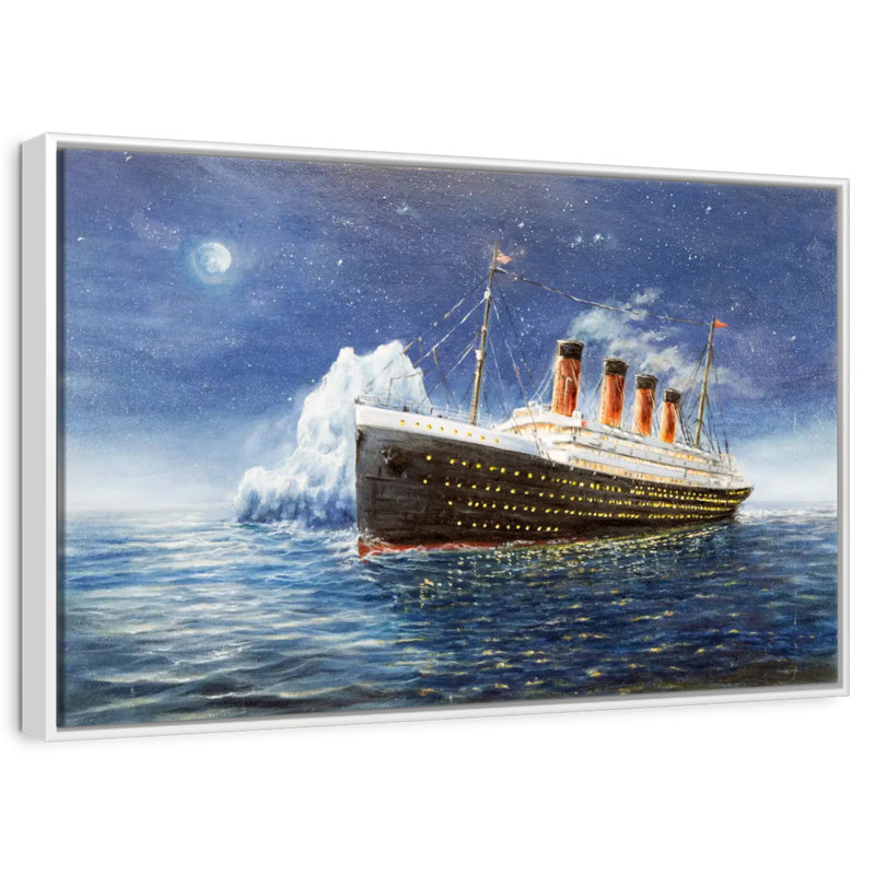 Titanic, Cadre flottant blanc, 43 po x 29 po
