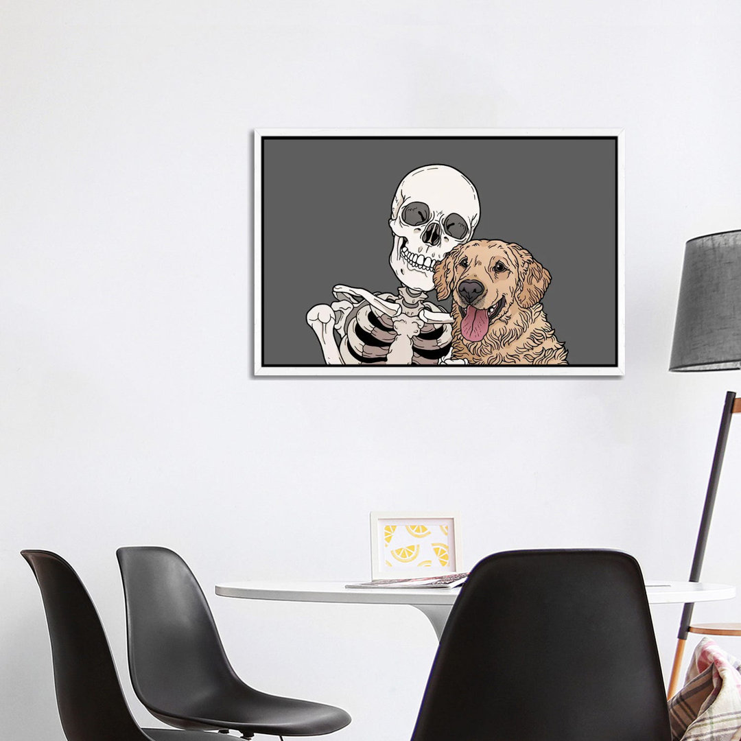 Retriever Friend von Tiina Menzel - Galerie-verpackte Leinwand Giclée auf Leinwand