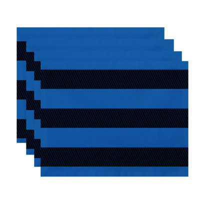 Goddard Polyester Striped Rectangle Placemat