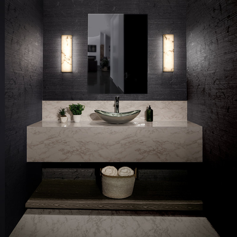1-Light Dimmable LED White Bath Bar