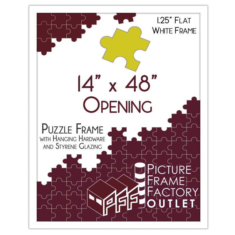 Picture Frame, White, 14" x 48"