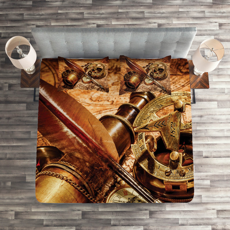 Eclectic Coverlet, King Bedspread + 2 Shams