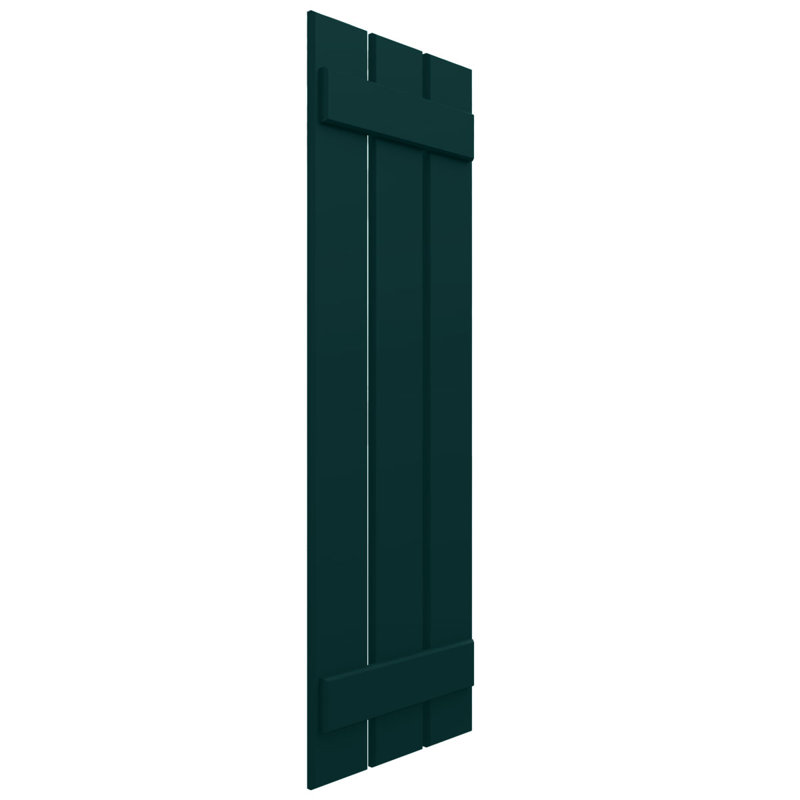 Volets l 17 1/8 po x H 53 po en composite EnduraCore, vert thermique (par paire - quincaillerie non incluse), Vert thermique